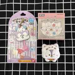 BT21 패밀리 마트 한정 봉제 장난감 배지 & 롤리팝 초콜릿 매력