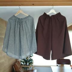 ちびゆき様専用ニコアンド ひざ丈スカート ガウチョパンツ 2枚セットのサムネイル