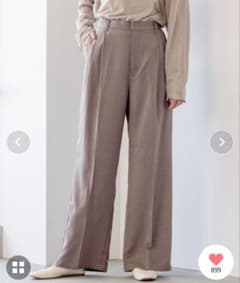 レプシィム　タックワイドパンツ　モカのサムネイル