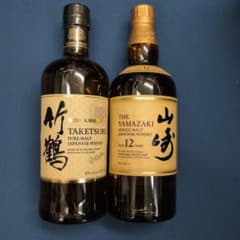 竹鶴ピュアモルト 山崎12年 ウイスキー 2本セット - メルカリ