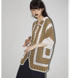 todayful クロシェットオーバーシャツ　オリーブ　トゥデイフル todayful クロシェットオーバーシャツ オリーブ トゥデイフル - メルカリ