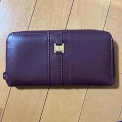 バーガンディ レザー 長財布 ジッパー式のサムネイル