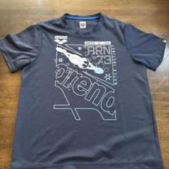 arena アリーナ Tシャツ ネイビー キッズのサムネイル
