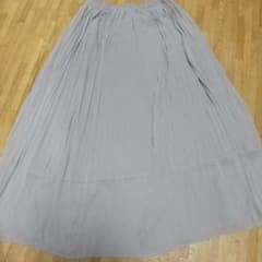 ★グレー プリーツロングスカートのサムネイル