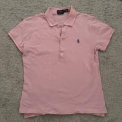 美品 ラルフローレン THE SKINNY POLO 半袖ポロシャツ M ピンクのサムネイル