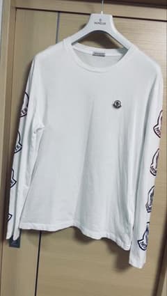 超美品☆モンクレールMONCLER袖ロゴロンT サイズL 芸能人愛用モデル 