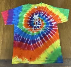 dyenomite タイダイTシャツ 猫　レインボー　夏のサムネイル