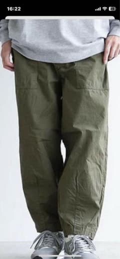 [NT5064N]Ripstop Wide Cropped Pantsのサムネイル