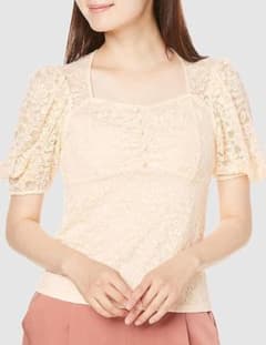 Lily Brown レーストップス スクエアネック シアー レディース 春夏のサムネイル