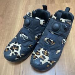 美品　27センチ　Reebok ポンプフューリ　ハラコタイプ　ヒョウ柄のサムネイル