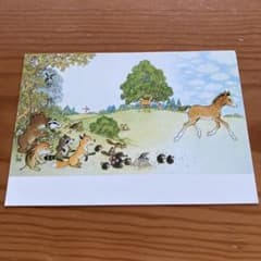 高橋真琴 はしれこうま ポストカード - メルカリ