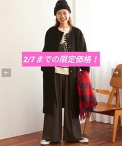 最終値下げ✨新品未使用✨別注LANA WOOL140クルーネックコート✨38のサムネイル