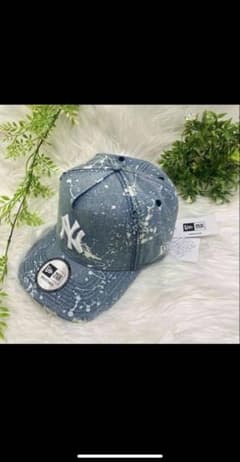 新品 NEWERA NY ニューエラ ダメージ デニム キャップ スナップバックのサムネイル