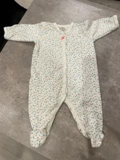 プチバトー　足つきロンパース　６７センチのサムネイル