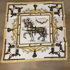 HERMÈS エルメス カレ90 フランス初代帝国のハーネス シルクスカーフのサムネイル