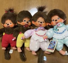 ふた子のモンチッチ Takaraぬいぐるみ 4体セットのサムネイル