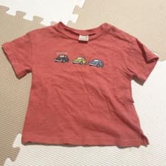 子ども服　80 車　半袖　くすみカラーのサムネイル
