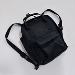 希少】Fjallraven Kanken リュック ブラック 刺繍ロゴ ミニ - メルカリ