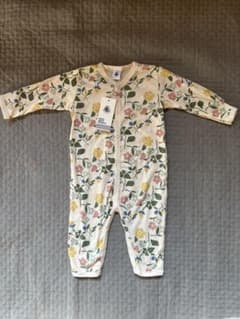 PETIT BATEAU プチバトー花柄ロンパース 12m 80cmのサムネイル