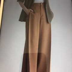 クルーレ crewre サイドタックスラブワイドパンツ size3 brownのサムネイル