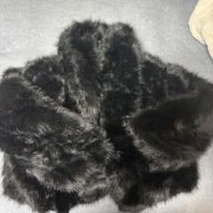 SHEIN ファーコート ブラック ショート丈のサムネイル