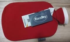 【新品】湯たんぽ Fashy ドイツ製 カバー付（赤）のサムネイル