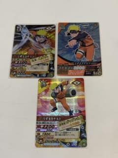 び*ま様 NARUTO ナルト データカードダス うずまきナルト 3枚セットのサムネイル