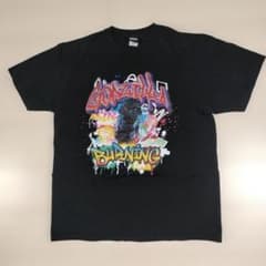 へ*じ様 GODZILLA 1995年バーニングゴジラグラフィックTシャツ黒XLのサムネイル