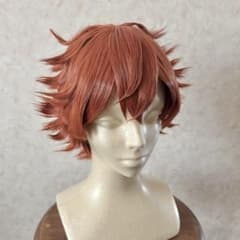 コスプレウィッグ ツイステ エース•トラッポラ 赤 茶色 オレンジ