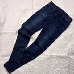 【美脚ストレッチ】インディマーク デニムパンツ 26 M ジップデザイン 極美品
