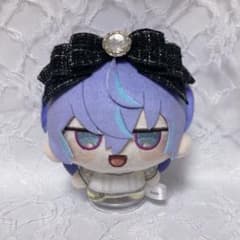 にじまるっと にじぬい ヘッドドレス ぬい服 リボン ツイード ブラックのサムネイル