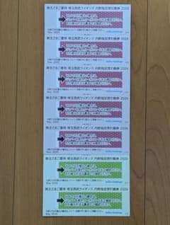 【西武 株主優待】Lions 野球観戦 2026 引換券 7枚分のサムネイル