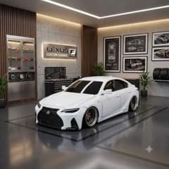 トミカ改造 レクサス IS350F SPORT フルスモ 深リム ホットウィール