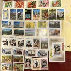 ドミニカ 記念切手セット 未使用41種(ミニチュアシート含む） - メルカリ