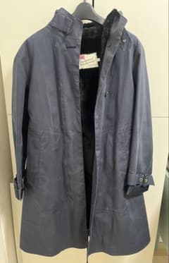 Traditional Weatherwear フード付きコート ネイビーのサムネイル