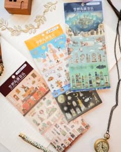 サクラクレパス×空想街雑貨店オリジナル文房具 クリアシールのサムネイル