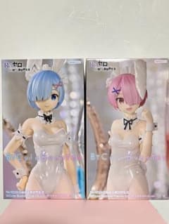 【特価・超美品】リゼロ　BiCuteホワイトパール レム　ラム　バニーガールのサムネイル