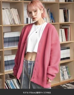 PAGEBOYLIM カーディガン ピンクのサムネイル