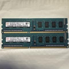 2GB×2枚 PC3-10600U 1333MHzデスクトップ用メモリ動作確認済 - メルカリ