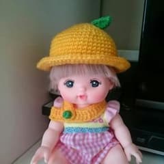 メルちゃんの帽子とマフラーのサムネイル