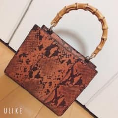 ZARA バッグ パイソン柄のサムネイル