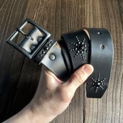 ディッキーズ874用スタッズベルトサドルブラック2spreadHTC CALEE ディッキーズ874用スタッズベルトサドルブラック2spreadHTC CALEE