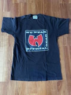 Wu Wear Tシャツ 黒 ロゴ入りのサムネイル