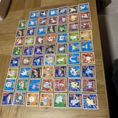 ポケモン 最強シール列伝 ノーマル６２枚＋ゴールド１枚　計63枚のサムネイル
