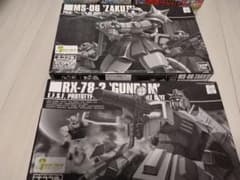 ガンプラ　エコプラ、ザク、ガンダムのサムネイル