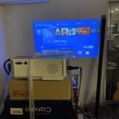 LEDプロジェクター シルバー HDMI接続Last Offer‼️ LEDプロジェクターシルバー HDMI接続、スクリーン無しLast Offer