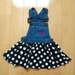 ディズニー　ミニーちゃん　サロペットワンピース　95㎝のサムネイル