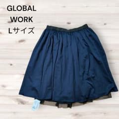 글로벌 워크 L 사이즈 튤 겹침 스커트 GLOBAL WORK