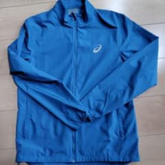asics アシックス ランニングウーブンジャケット サイズ M　ブルーのサムネイル