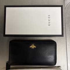 GUCCI ブラック 長財布 蜂刺繍のサムネイル